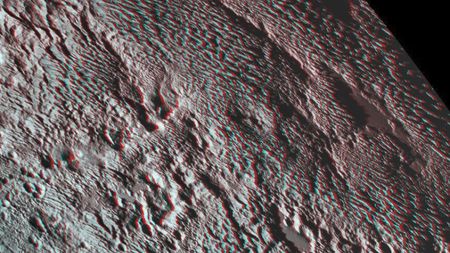 One of the strangest landforms spotted by NASA New Horizons spacecraft when it flew past Pluto last July was the bladed terrain just east of Tombaugh Regio, the informal name given to Pluto large heart-shaped surface feature.
