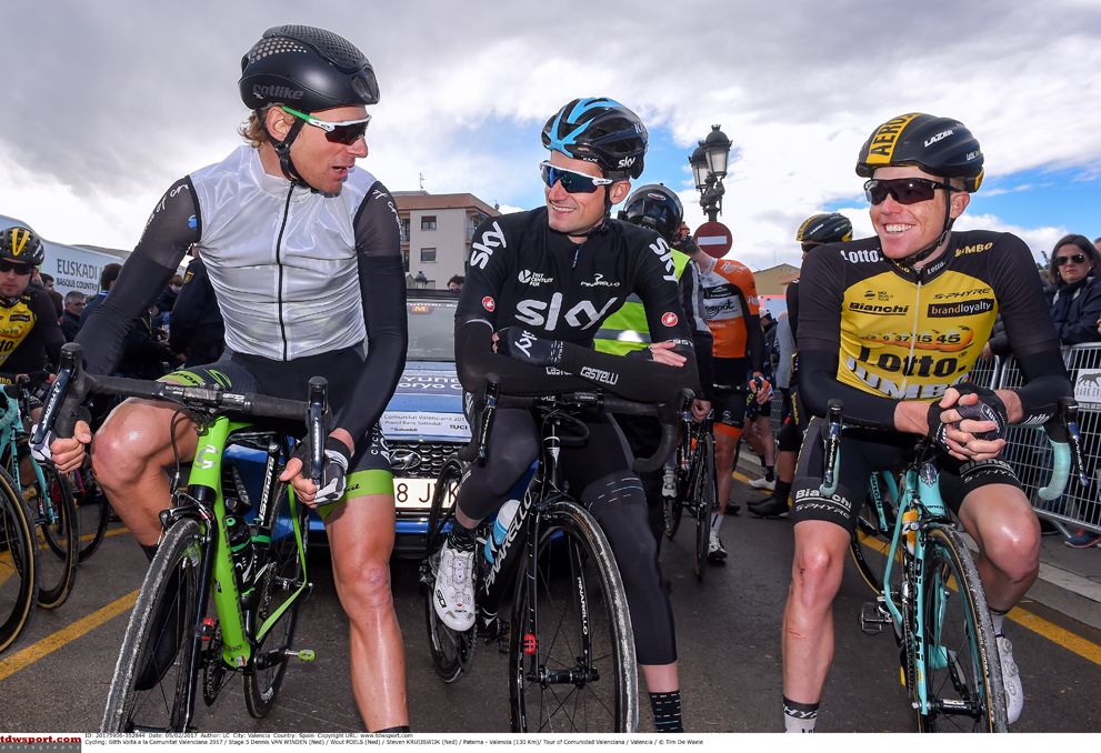 On the start line of stage 5 in Valencia