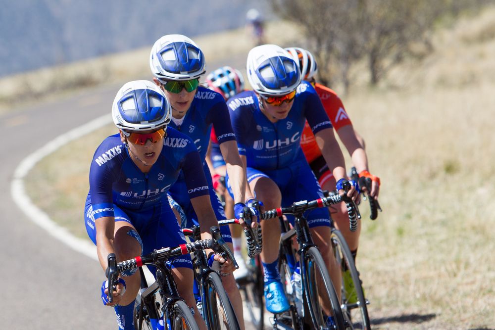 UnitedHealthcare riders lead during stage 1 of the Tour of The Gila
