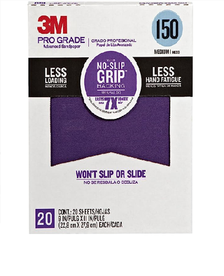 A packet of purple sandpaper sheets