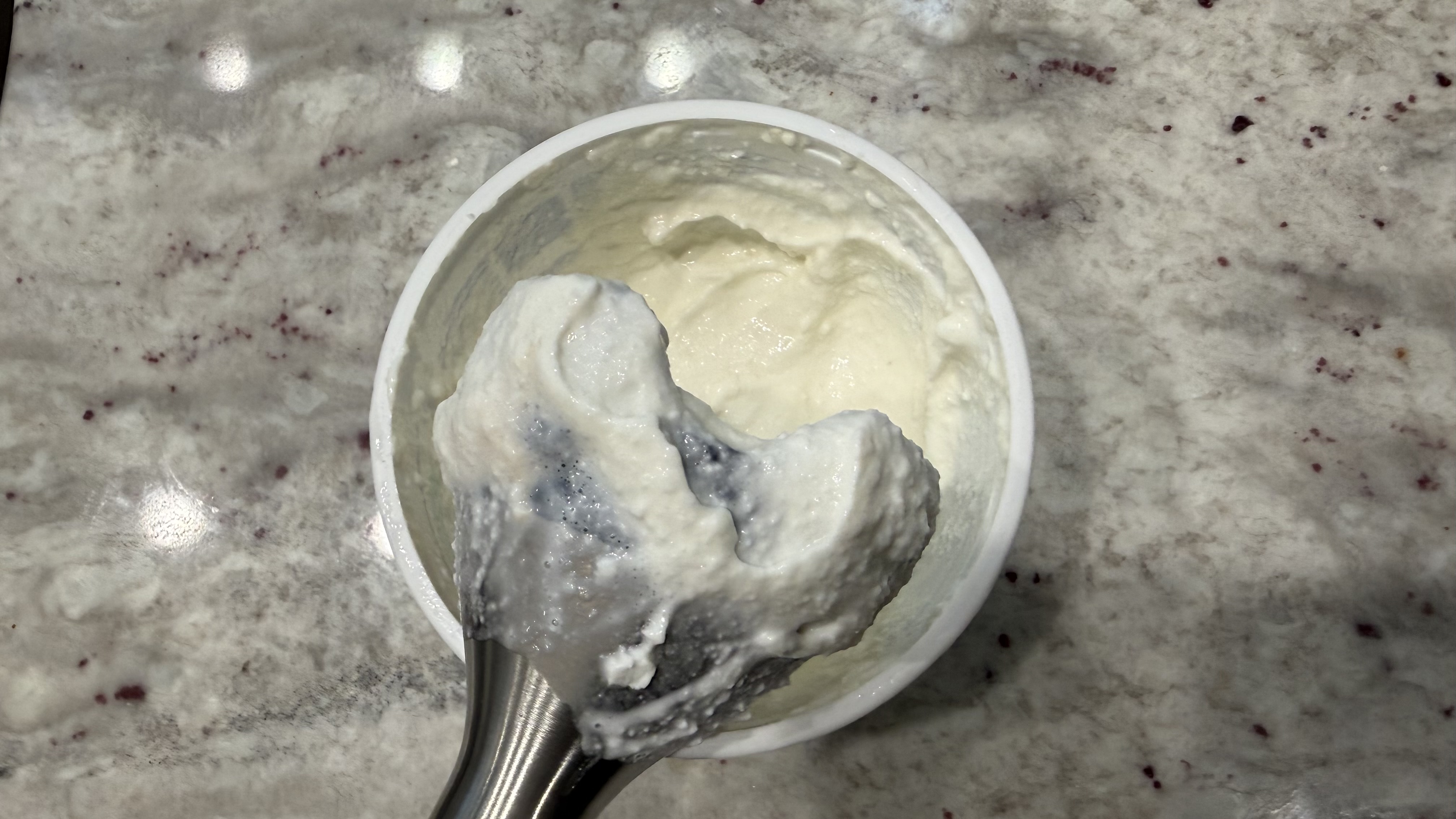 خلاط نينجا باور ديو مع مخفقة، الجبن القريش الممزوج مباشرة في الحاوية