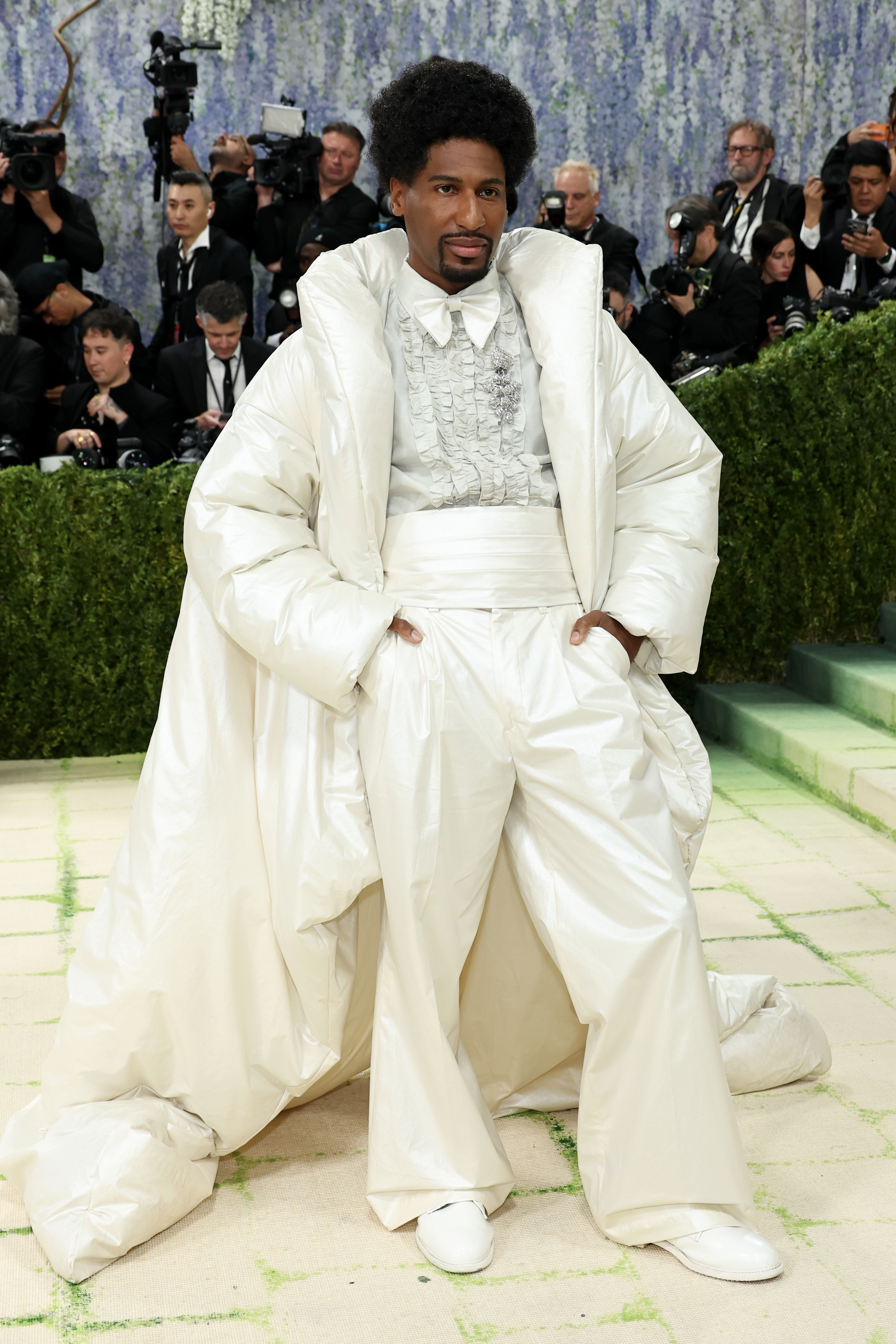 Jon Batiste attends the 2026 Met Gala celebrating "Costume Art" at the Metropolitan Museum of Art on May 04, 2026 in New York City. (Photo by Jamie McCarthy/Getty Images)