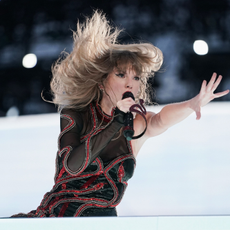 Taylor Swift performs onstage during "Taylor Swift | The Eras Tour" at Olympiastadion on July 27, 2024 in Munich, Germany.