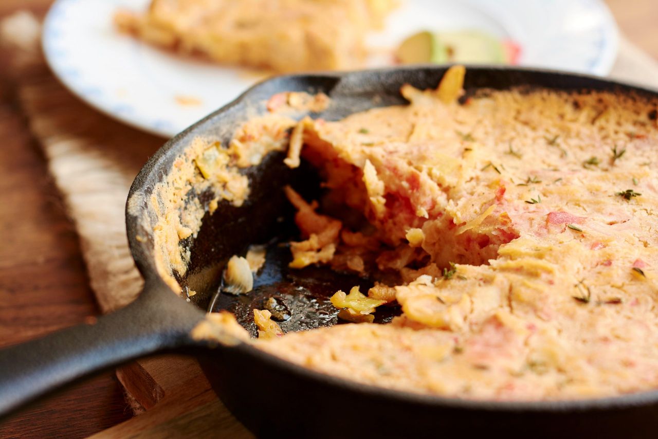 Phil Vickery’s potato, apple and tuna frittata