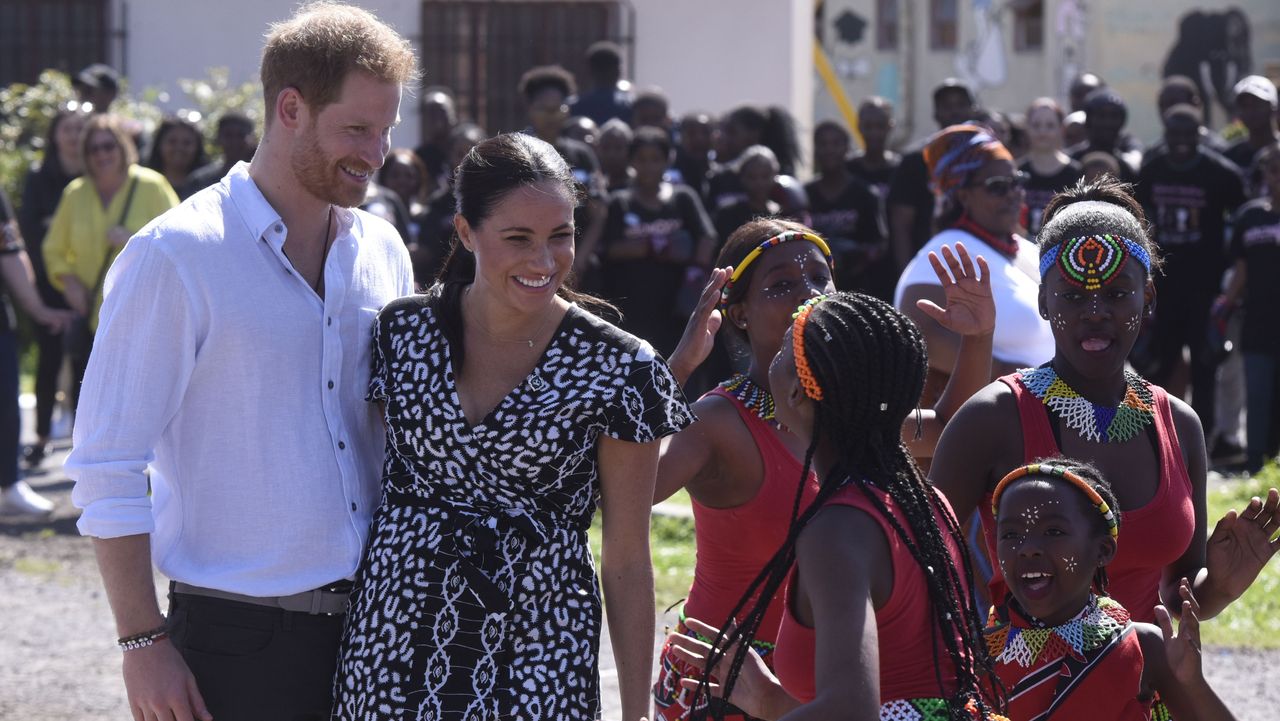 The Duke and Duchess of Sussex visit Nyanga Township in South Africa