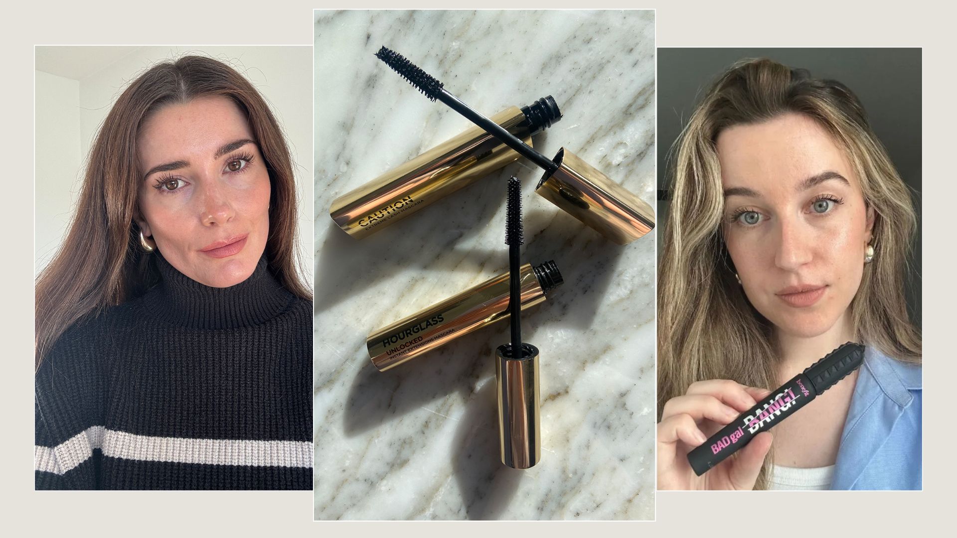 The beauty team testing the best lifting mascaras