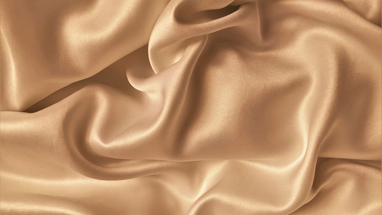 close up of silk fabric