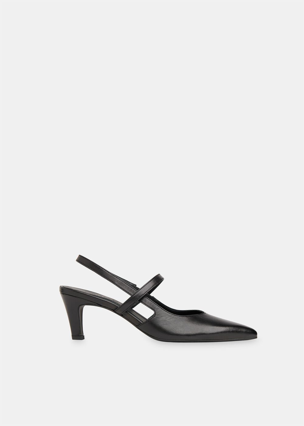 Black Cecily Slingback Heel