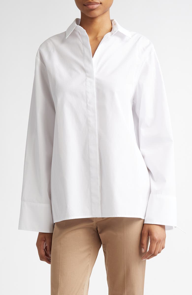 Marte Lace Inset Button-Up Shirt
