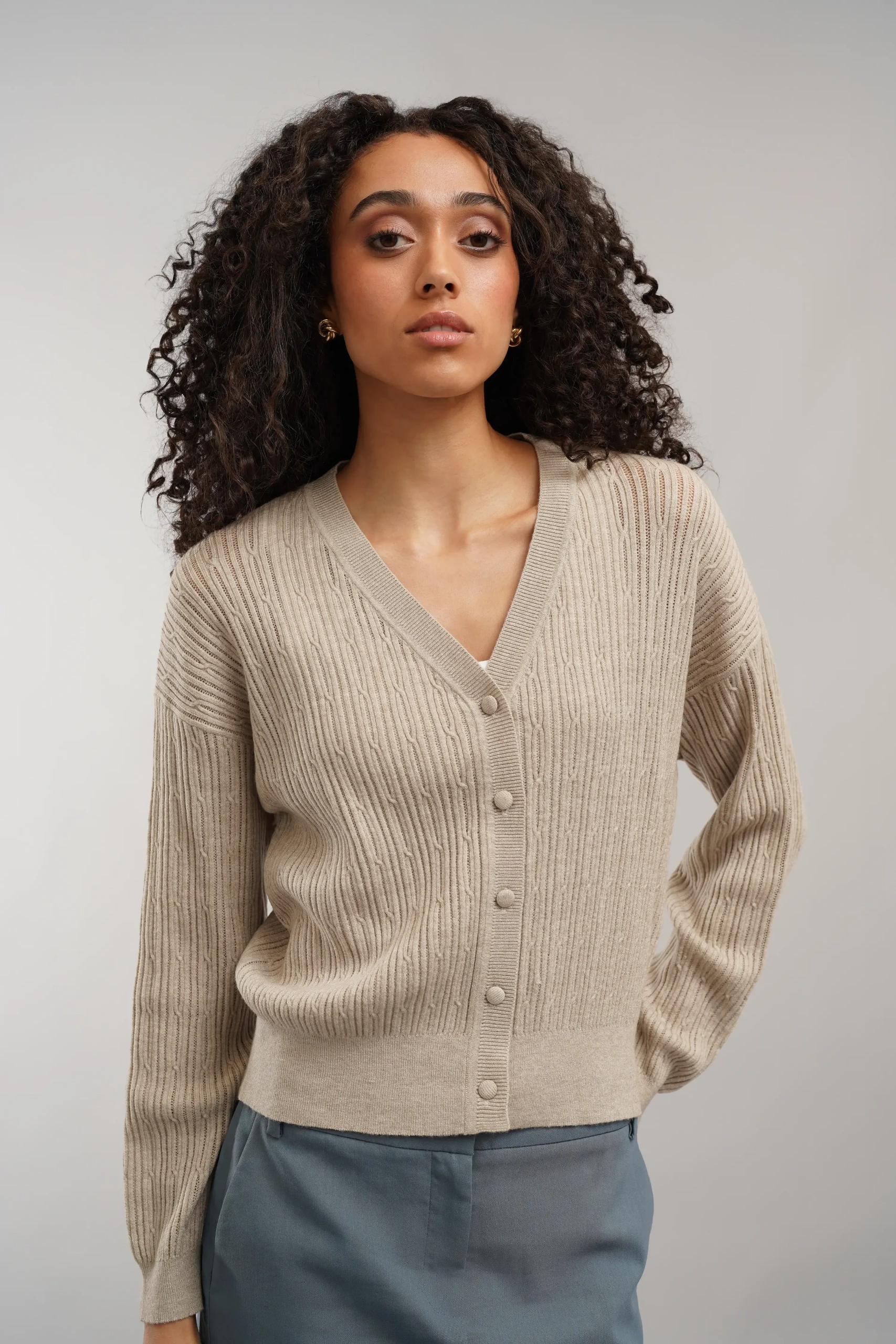 Cyrus, The Refined Cable Cardigan