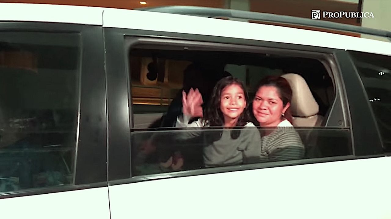 6-year-old migrant girl reunited with her mother