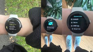 Grace's view of Google Pixel Watch 3 fitness insights on watch