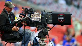 ATLANTA, GA - OCTOBER 13: An ESPN camera operator preps for the Monday night NFL football game between the Buffalo Bills and the Atlanta Falcons on October 13, 2025 at Mercedes-Benz Stadium in Atlanta, Georgia. (Photo by David J. Griffin/Icon Sportswire via Getty Images)