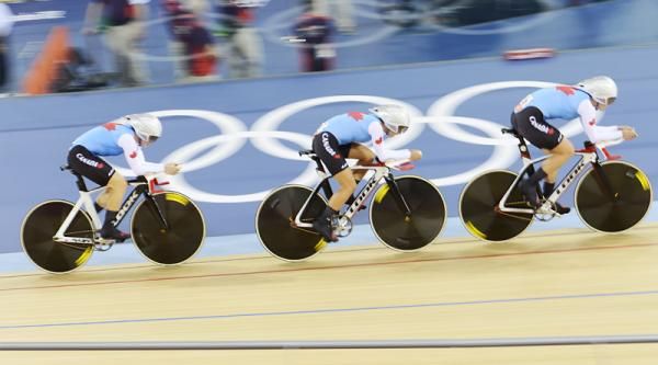 The Canadian team secured a bronze medal on the track