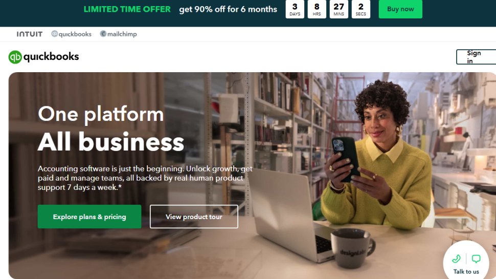 Website screenshot of QuickBooks GoPayment (October, 2025)