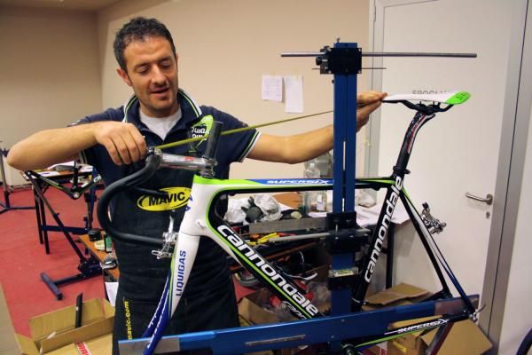 Each bike is carefully built up to a rider's exact measurements