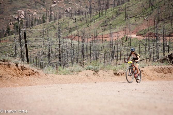 Race winner Nate Wilson chasing down the two leaders.