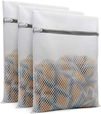 Muchfun 3Pcs Durable Honeycomb Mesh Laundry Bags for Delicates