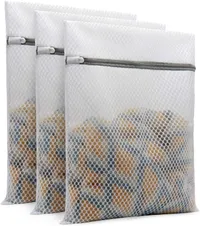 Muchfun 3Pcs Durable Honeycomb Mesh Laundry Bags for Delicates