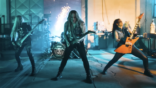 Nervosa perform in the music video for their song, Endless Ambition 
