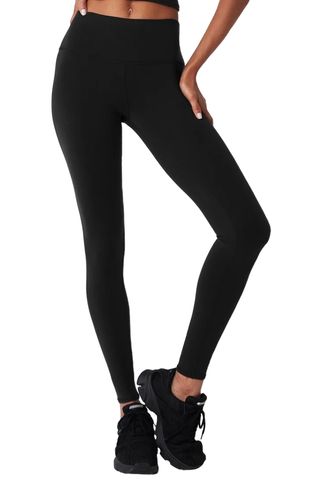 High-Waist Airbrush Legging - Black