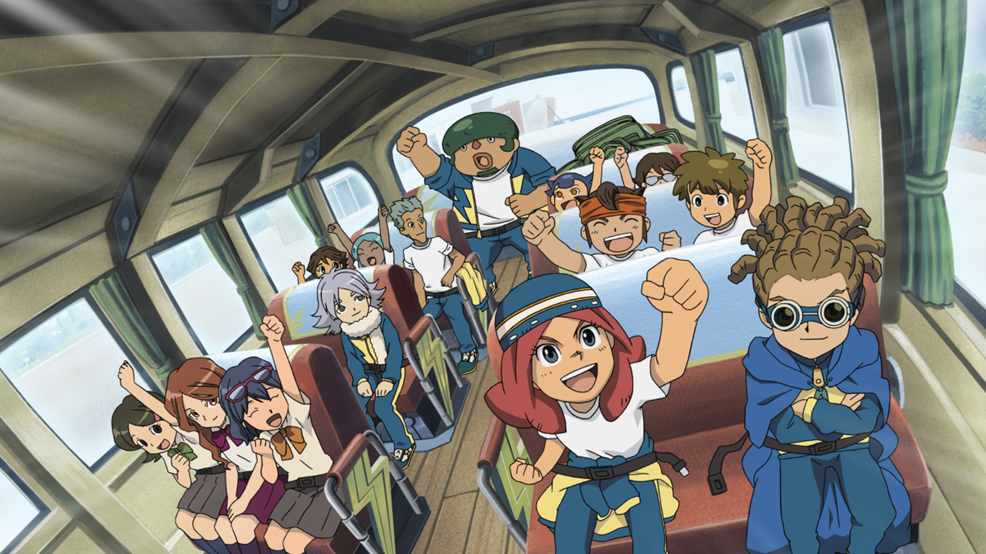 The team on the back of the coach in Inazuma Eleven