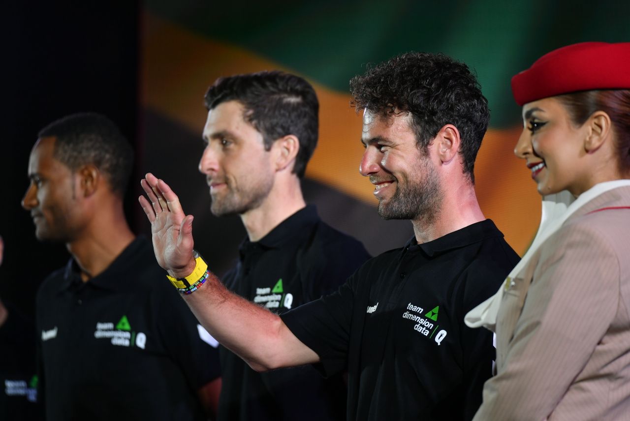 Mark Cavendish seemed relaxed before the racing