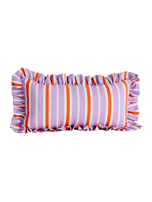 Maeve by Anthropologie Striped Ruffle Indoor/outdoor Pillow