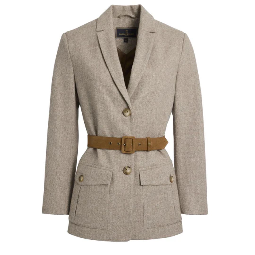 Fairfax &amp;amp; Favor Eloise Almond Herringbone Jacket