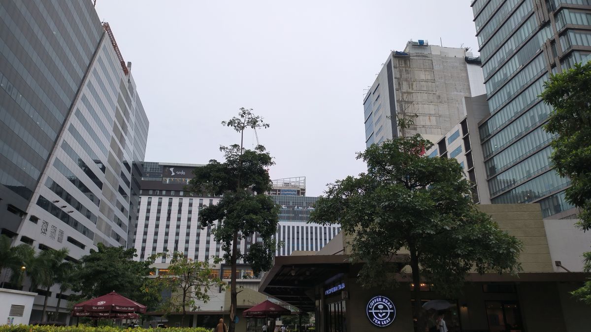 Daytime shot of buildings
