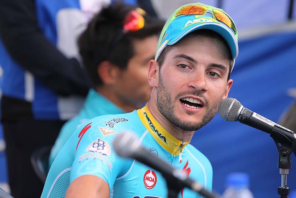Andrea Guardini (Astana) talks post stage