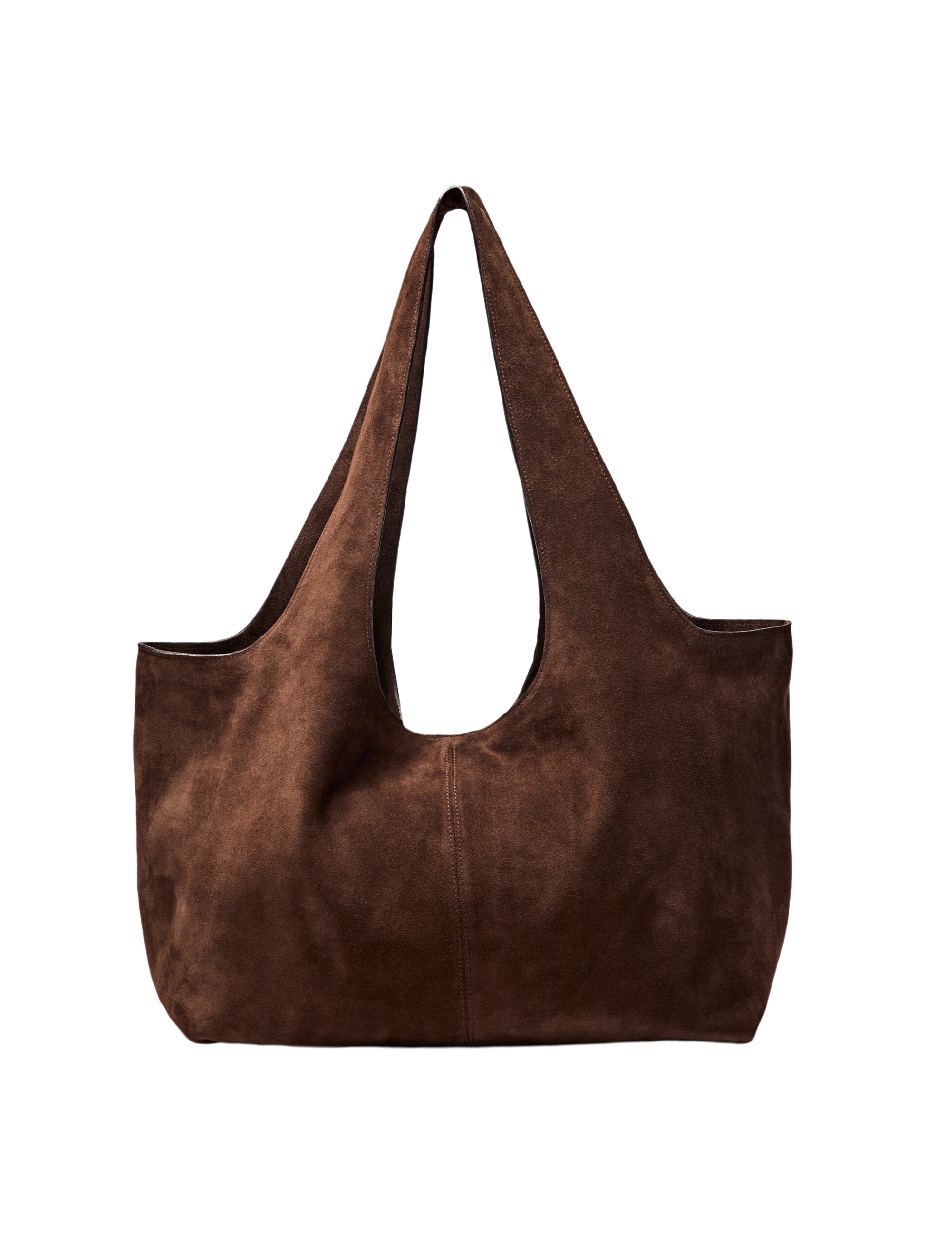Split Leather Maxi Tote Bag