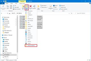 File Explorer copy option