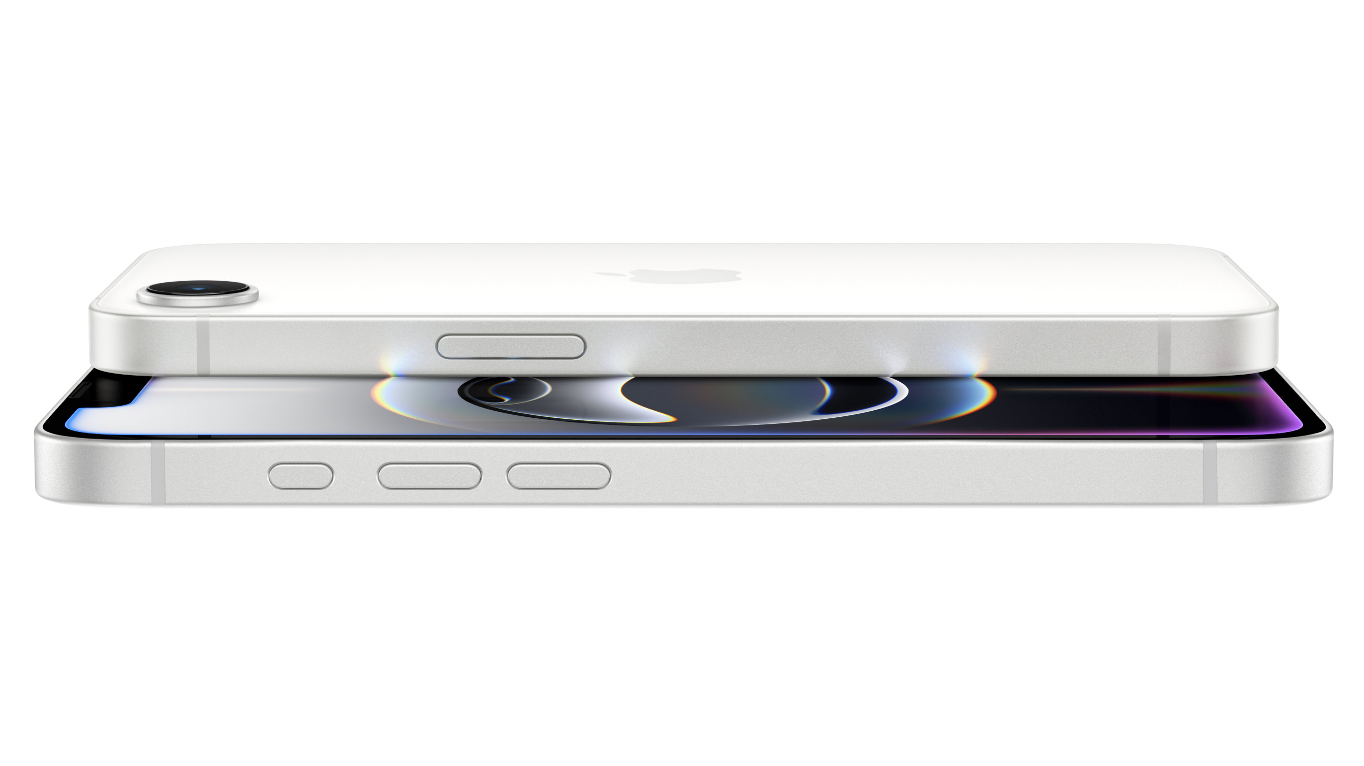 Apple iPhone 16e phone on a white background