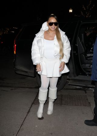 Mariah Carey winter whites