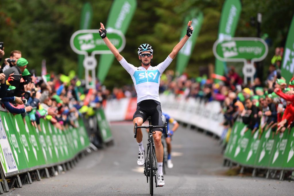 Wout Poels (Team Sky) wins
