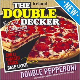 Iceland double decker pizza pepperoni
