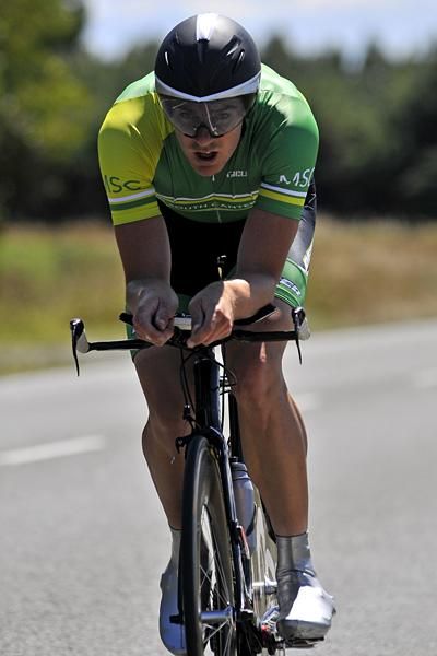 Mark Ryan takes third place in the Elite Men's Time Trial Championships.