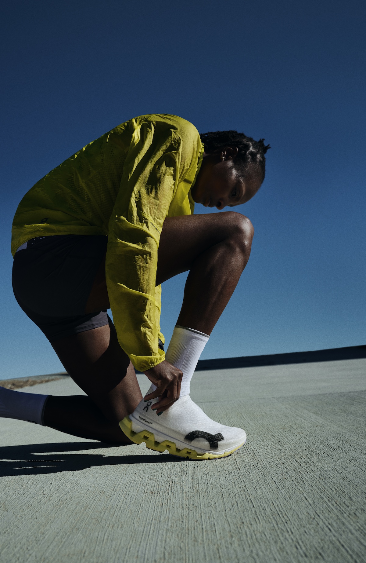 Hellen Obiri in LightSpray On Sneakers