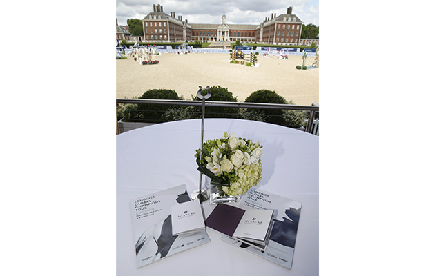 VIP treatment: guests enjoyed the impressive backdrop of the Royal Hospital Chelsea, set on the banks of the River Thames