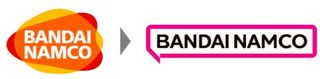 A comparison between the old and new Bandai Namco logo.