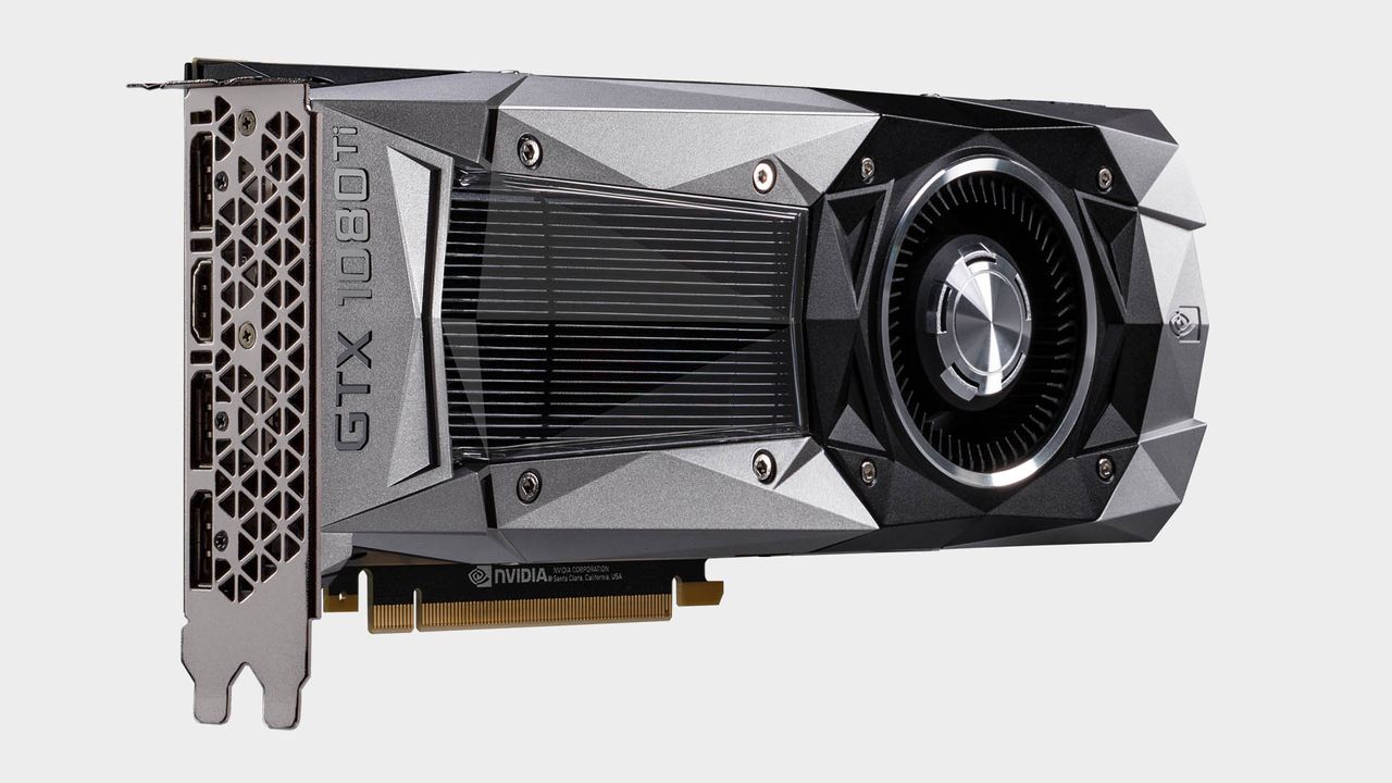 Nvidia GeForce GTX 1080 Ti graphics card from multiple angles