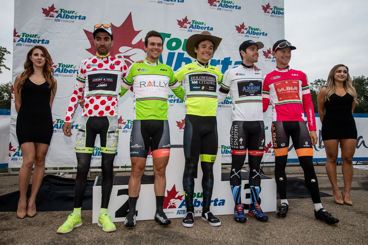 The jersey leaders after stage 4