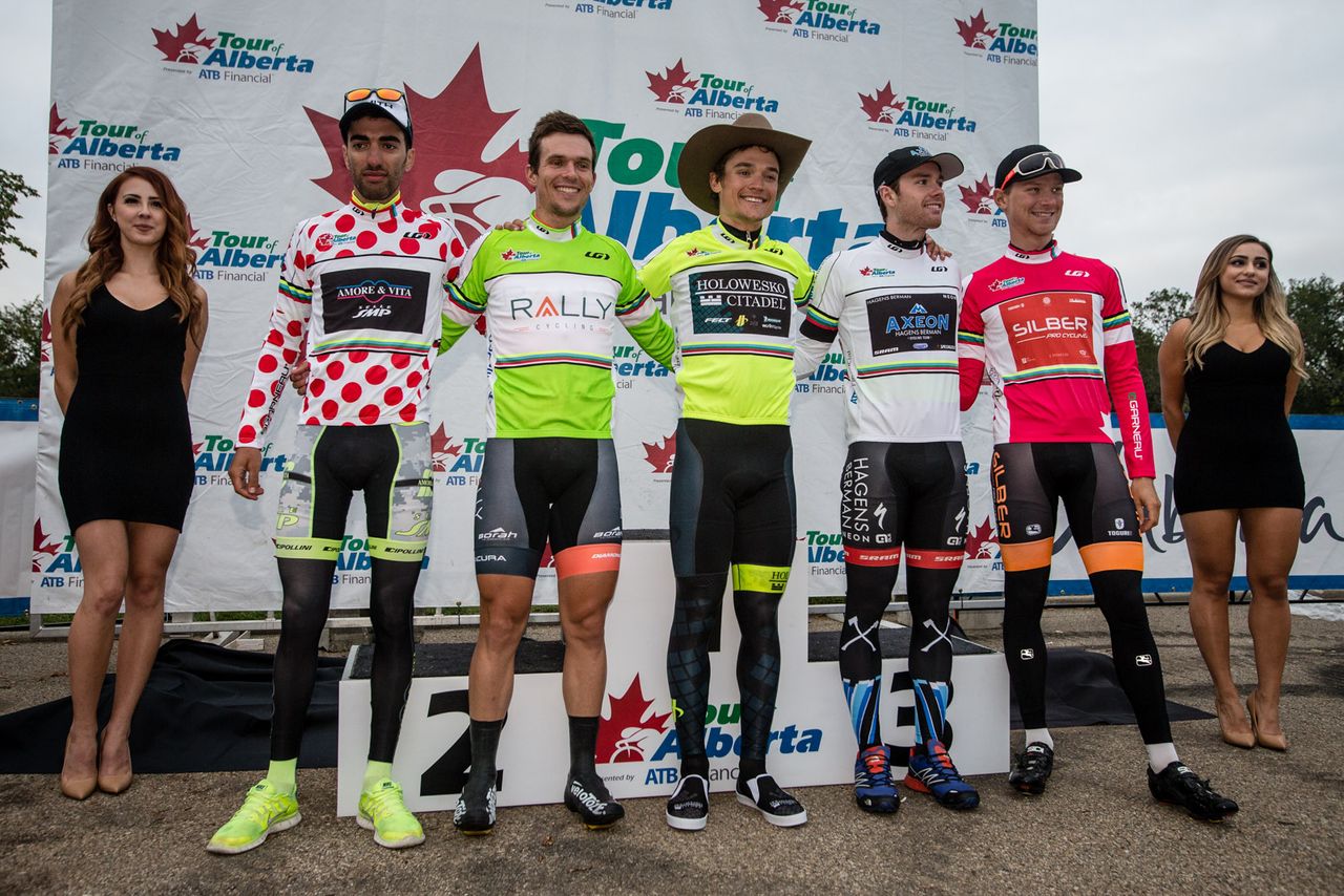 The jersey leaders after stage 4