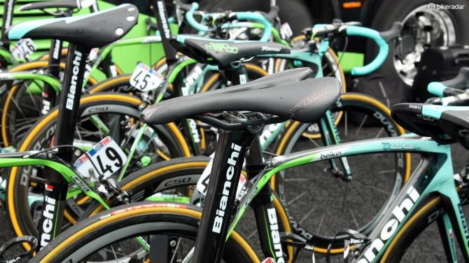Saddle preference is not something to trivialize for the pros. If a rider insists on using one that isn't sponsor-correct, that wish is often granted