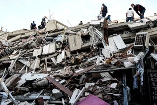 A 7.0 Magnitude earthquake strikes near Turkey's city of Izmir, collapsing buildings and killing at least 14 people. Search and rescue efforts are underway to look for survivors in the rubble.