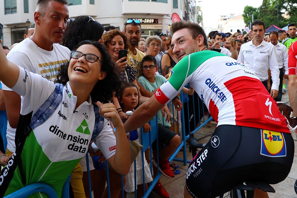Elia Viviani (Quick-Step Floors) at the Vuelta a Espa&ntilde;a team presentation