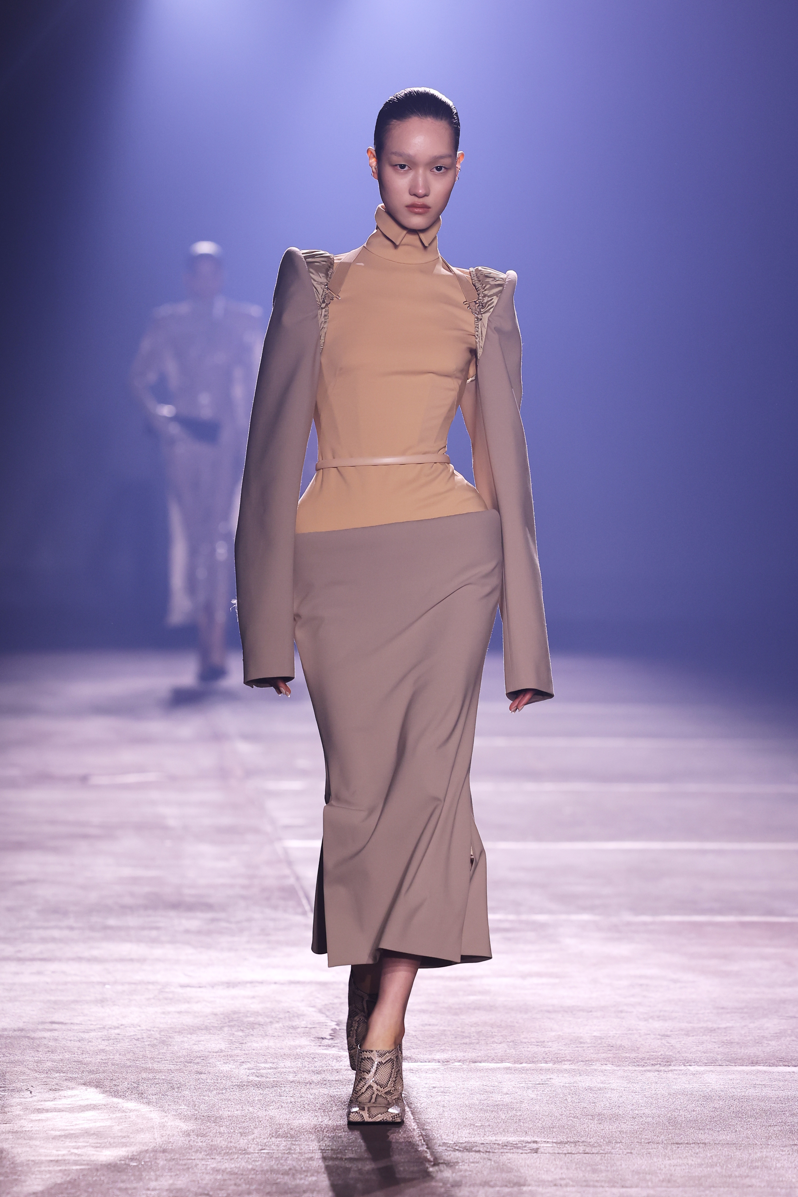 A model wore Chappell Roan's corseted look on the Mugler Spring 2026 runway
