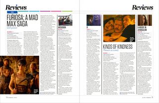 Two pages of film reviews.