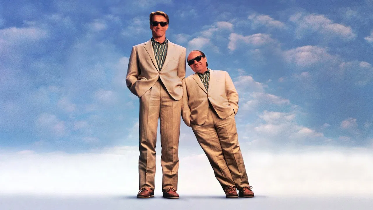 Arnold Schwarzenegger and Danny DeVito in Twins